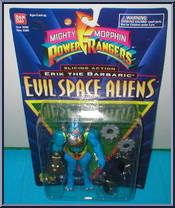 Slicing Action Erik the Barbaric from Power Rangers Mighty Morphin - Evil Space Aliens - Series 4 manufactured by Bandai [Front]