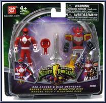 Red Ranger & Dino Megazord from Power Rangers Mighty Morphin - 2010 - Mix & Morph manufactured by Bandai [Front]