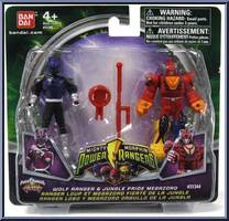 Wolf Ranger & Jungle Pride Megazord from Power Rangers Mighty Morphin - 2010 - Mix & Morph manufactured by Bandai [Front]