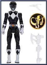Mighty Morphin Black Ranger from Power Rangers Mighty Morphin - 2023 - Basic Series manufactured by Hasbro [Loose]