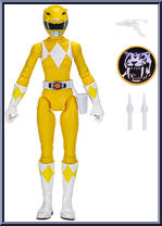 Mighty Morphin Yellow Ranger from Power Rangers Mighty Morphin - 2023 - Basic Series manufactured by Hasbro [Loose]