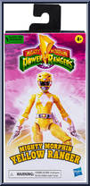 Mighty Morphin Yellow Ranger from Power Rangers Mighty Morphin - 2023 - Basic Series manufactured by Hasbro [Front]