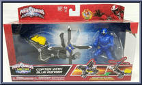 Copter with Blue Ranger from Power Rangers Ninja Steel - Mega Morph manufactured by Bandai [Front]