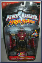 Crimson Thunder Triple Zord Morphin Power Ranger from Power Rangers Ninja Storm - Triple Zord manufactured by Bandai [Front]