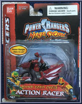 Hawk Zord Cycle Action Racer (Crimson Thunder) from Power Rangers Ninja Storm - Action Racers manufactured by Bandai [Front]