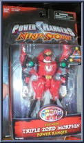 Red Wind Triple Zord Morphin Power Ranger from Power Rangers Ninja Storm - Triple Zord manufactured by Bandai [Front]