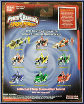Tsunami Cycle Action Racer (Red Wind) from Power Rangers Ninja Storm - Action Racers manufactured by Bandai [Back]