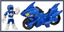 Blue Ranger & Shark Cycle from Power Rangers - Cycles manufactured by Playskool [Loose]