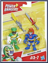 Green Ranger & Ninjor from Power Rangers - Basic Series manufactured by Playskool [Front]