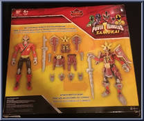Shogun Battlized Ranger Fire from Power Rangers Samurai - 10" Scale manufactured by Bandai [Back]