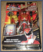 Red Ranger Morphin Figure from Power Rangers Super Megaforce - Basic Series manufactured by Bandai [Front]