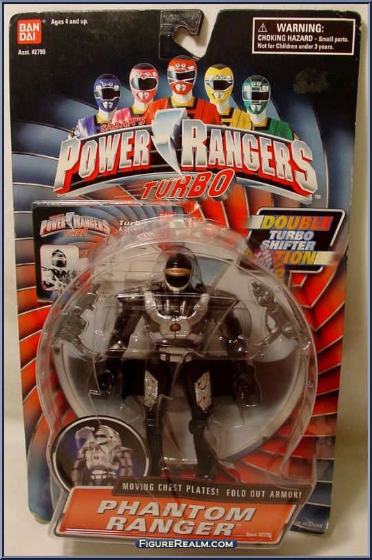 Power Rangers Turbo Shifter Phantom Ranger 5" Figure Complete Bandai 2538 1997 for sale online 