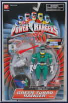 Green Turbo Ranger from Power Rangers Turbo - Turbo Shifter manufactured by Bandai [Front]