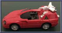 Lightning Cruiser from Power Rangers Turbo - Real Metal Turbo Rangers Vehicles manufactured by Bandai [Loose]