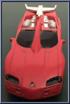 Lightning Cruiser from Power Rangers Turbo - Real Metal Turbo Rangers Vehicles manufactured by Bandai [Loose]