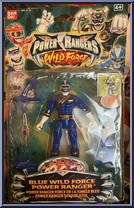 Blue Wild Force Power Ranger from Power Rangers Wild Force - Basic Series manufactured by Bandai [Front]