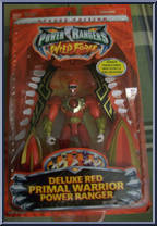 Deluxe Red Primal Warrior Power Ranger from Power Rangers Wild Force - Deluxe Rangers manufactured by Bandai [Front]