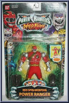 Red Spin-Morphin Power Ranger from Power Rangers Wild Force - Basic Series manufactured by Bandai [Front]