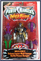 Wild Force Deluxe Lunar Wolf Savage Battle Power Ranger from Power Rangers Wild Force - Deluxe Rangers manufactured by Bandai [Front]