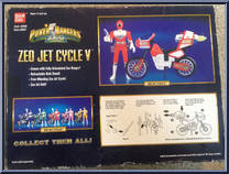 Red Ranger from Power Rangers Zeo - Jet Cycles manufactured by Bandai [Back]
