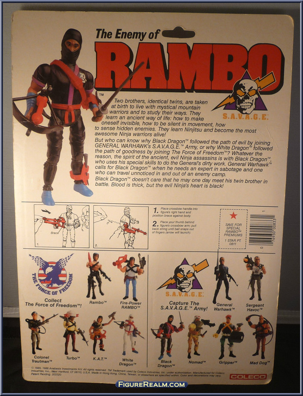 Rambo & The Force of Freedom - Coleco - Fire-Power (loose)