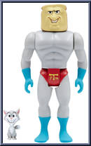 Powdered Toast Man from Ren and Stimpy - ReAction Figures manufactured by Super7 [Loose]