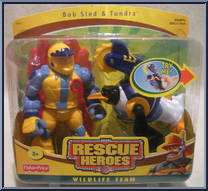 Bob Sled & Tundra from Rescue Heroes - Wildlife Team manufactured by Fisher-Price [Front]