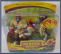 Moe Zambeek & Spotter from Rescue Heroes - Wildlife Team manufactured by Fisher-Price [Front]