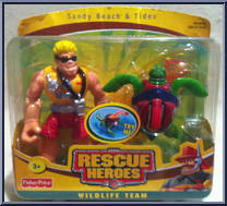 Sandy Beach & Tides from Rescue Heroes - Wildlife Team manufactured by Fisher-Price [Front]