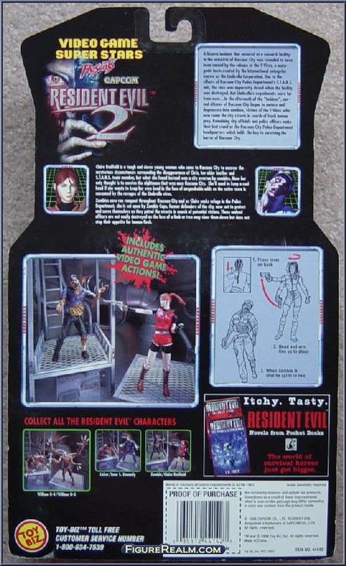 Action Figure Claire Redfield E Zombie Cop Resident Evil 2