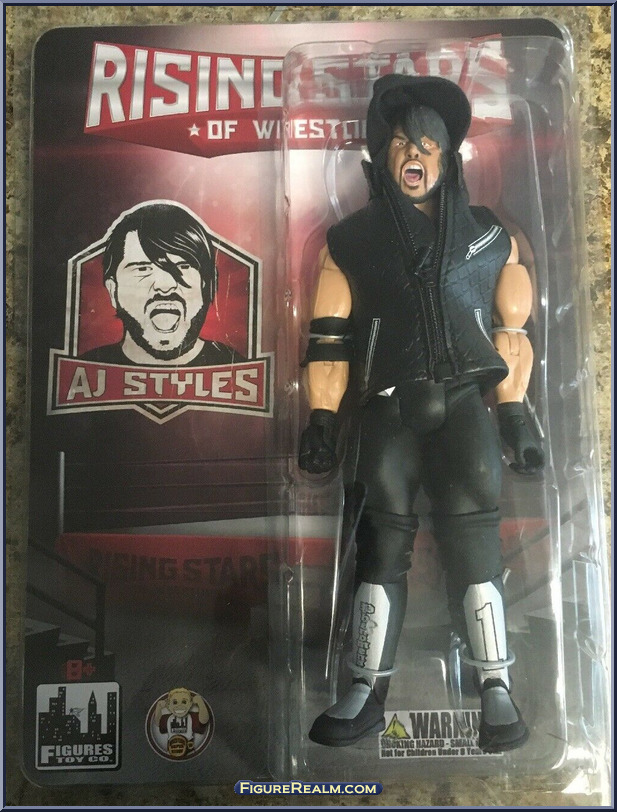 Rising Stars of Wrestling - Basic Series (catcheurs) (2017) AJStyles-BlackGloves-Front