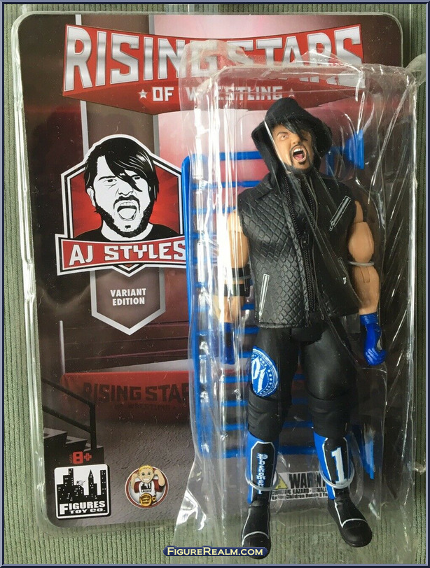 Rising Stars of Wrestling - Basic Series (catcheurs) (2017) AJStyles-BlueGloves-Front