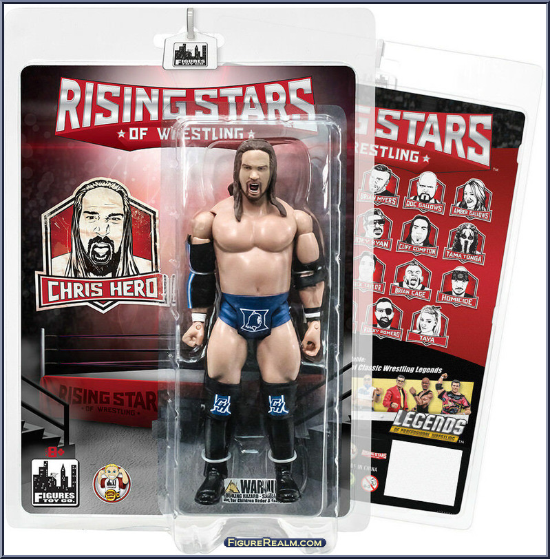 Rising Stars of Wrestling - Basic Series (catcheurs) (2017) ChrisHero-BlueShorts-Front