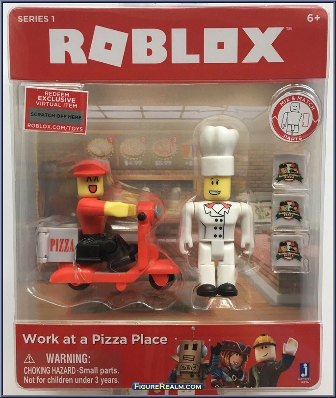 Work At A Pizza Place Roblox Series 1 Jazwares Action Figure - roblox pizza place toy