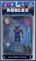 Cythrex, The Darkened Cyborg Knight from Roblox - Virtual 5 manufactured by Jazwares [Front]