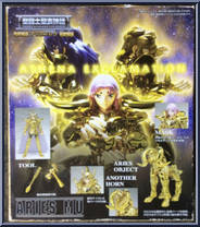 Gold Saint Aries Mu from Saint Seiya Myth Cloth - Basic Series manufactured by Bandai [Back]