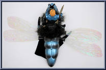 Dargon (Blue) and DragonFlyer from Sectaurs - Beasts manufactured by Coleco [Loose]
