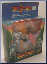 Dargon (Night Fighting) and Parafly from Sectaurs - Warriors Of Symbion - Beasts manufactured by Coleco [Front]
