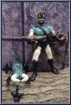 Mantor and Raplor from Sectaurs - Warriors Of Symbion - Beasts manufactured by Coleco [Loose]