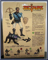 Mantor and Raplor from Sectaurs - Warriors Of Symbion - Beasts manufactured by Coleco [Back]