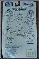 Elmo from Sesame Street - Bean Pals manufactured by Child Dimension [Back]