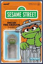 Oscar the Grouch from Sesame Street - ReAction Figures manufactured by Super7 [Front]