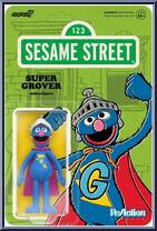 Super Grover from Sesame Street - ReAction Figures manufactured by Super7 [Front]