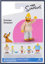 Grampa Simpson from Simpsons - Mini manufactured by Jakks Pacific [Back]