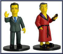 Tom Hanks / Hugh Hefner from Simpsons - Mini-Figures manufactured by Neca [Loose]