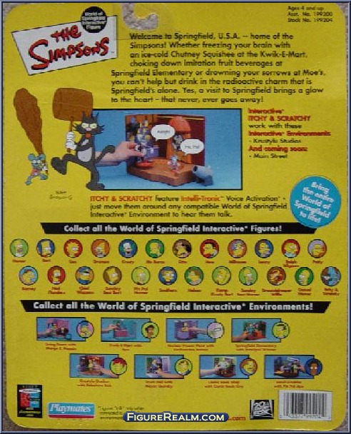 the simpsons itchy and scratchy figure set