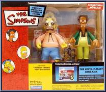 Kwik-E-Mart (Grampa and Apu) from Simpsons - Interactive Playsets manufactured by Playmates [Loose]