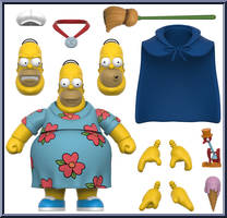 King-Size Homer from Simpsons - Ultimates manufactured by Super7 [Loose]