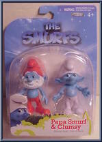 Papa Smurf & Clumsy Action Figure