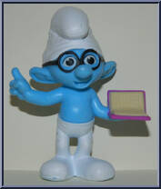 Brainy from Smurfs - McDonald's manufactured by Peyo [Loose]